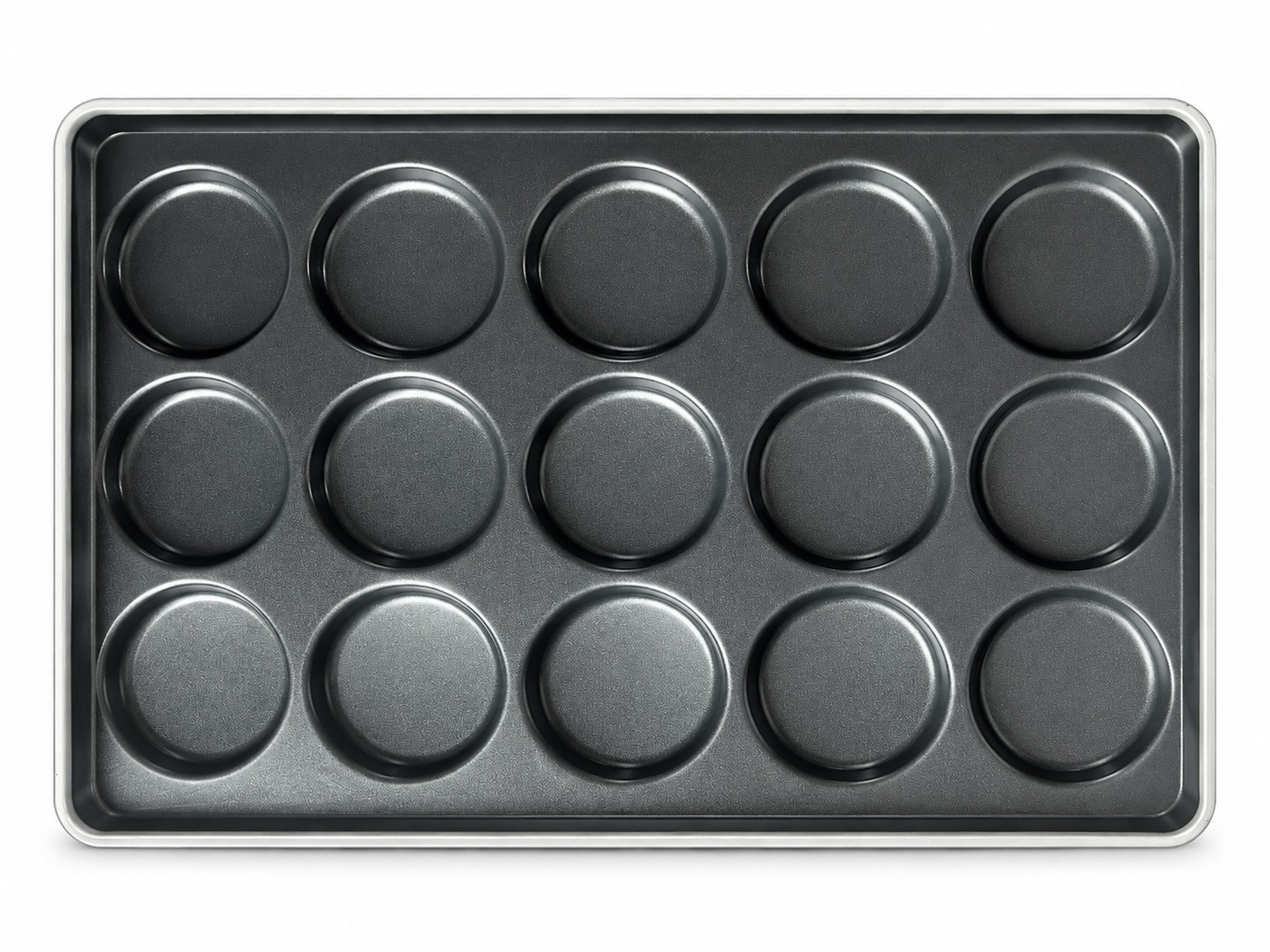 15-cavity 738 × 503 mm hamburger bun pan